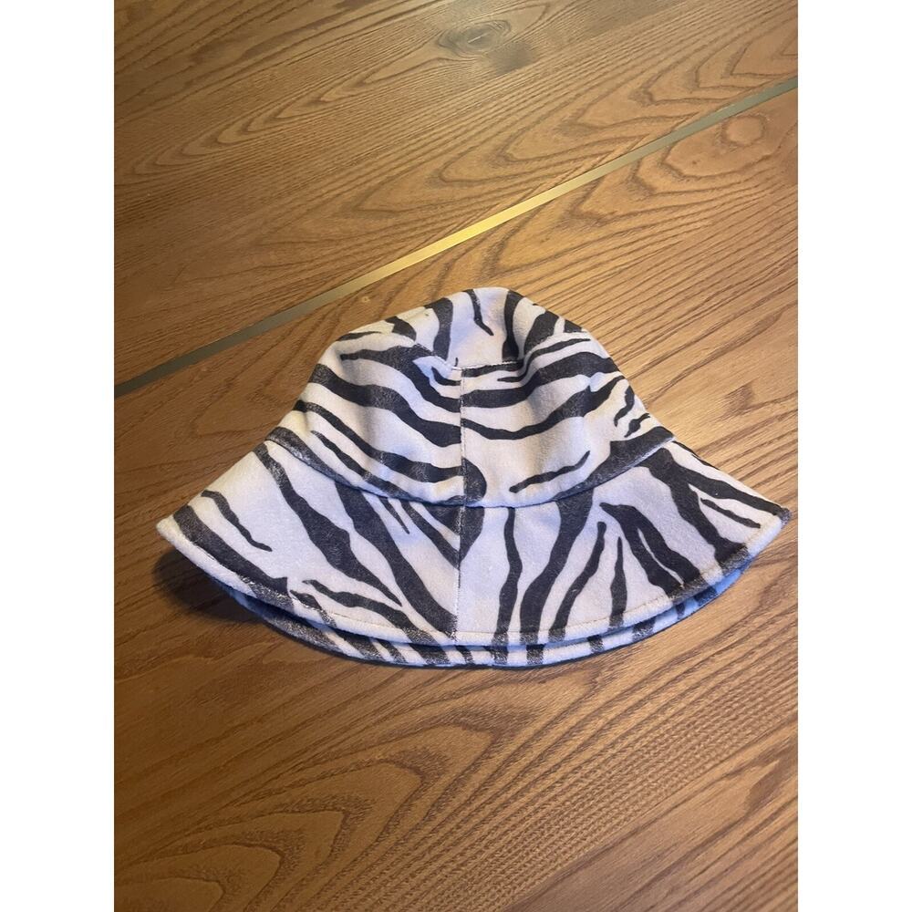 Lack Of Color Terry Wave Bucket Hat Zebra Size Sm… - image 4